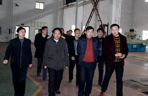 临湘市委书记黄俊钧一行到开云(中国)立体停车设备考察调研 